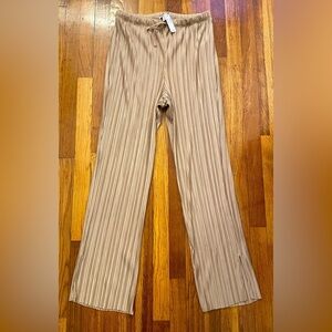 NWT Topshop Split Hem Plisse Pants